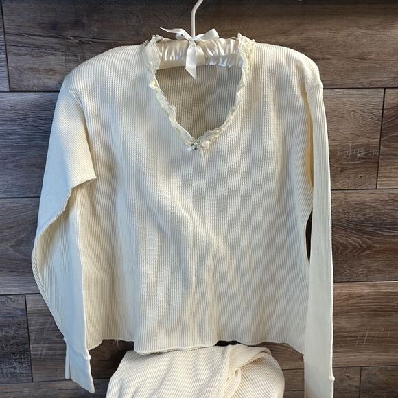 VANITY FAIR Ladies Thermal Wear Pajamas PJs Night Wear Undergarments XL Size - Picture 3 of 8